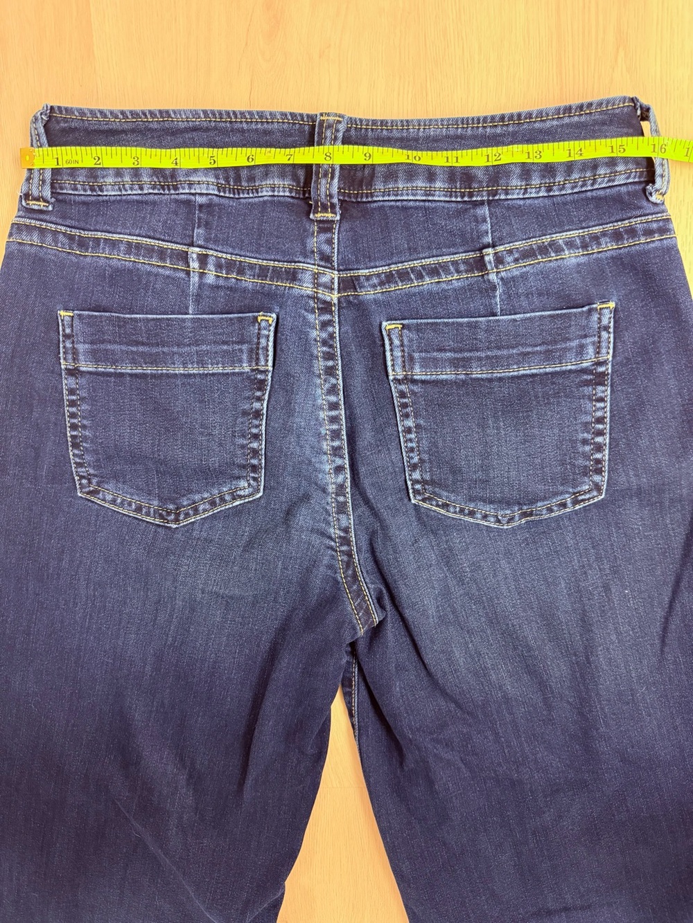 Kut from the Kloth Meg Dark Blue Wide Leg Jeans - Picture 5 of 9